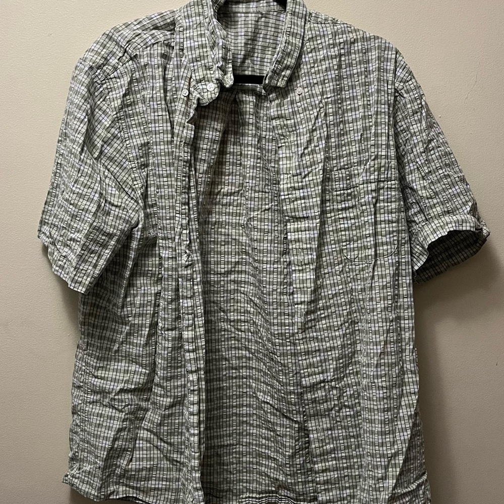 Men's Green Plaid Shirt